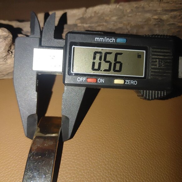 Mens Bracelet Gold Tone Speidel Vintage Half Inch ID Chain Link Design Clasp - Picture 3 of 13